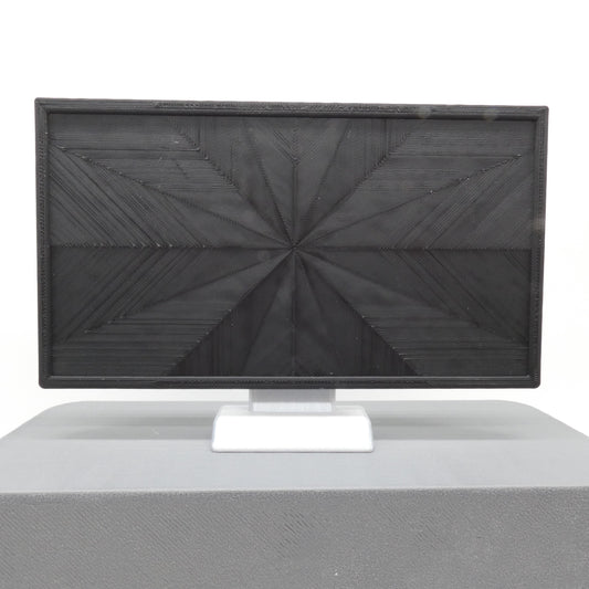 1/6 Scale Doll Furniture Decor TV Black Flatscreen Television Black Blank Screen Silver Base Barbie Integrity Toys FR Bratz 1:6 Diorama