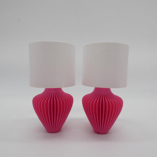 1/6 Scale Doll Furniture Decor Set of 2 Table Lamps Any Color Base and Shade Comes Detached Barbie Integrity Toys FR Bratz 1:6 Diorama