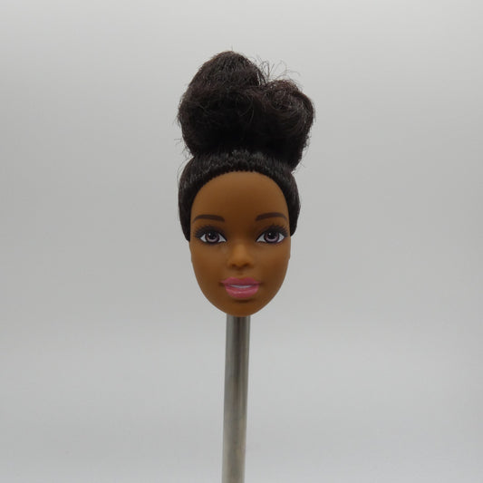 Barbie Doll Head Asha Face AA Medium Dark Skin Curly Hair 2020 Mattel GJL61