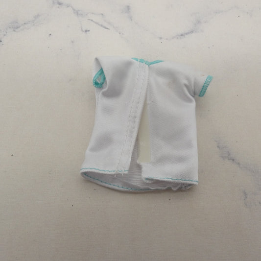 Barbie Doll Top White Shirt Short Sleeve Fashion Pack 2018 Mattel FFF59