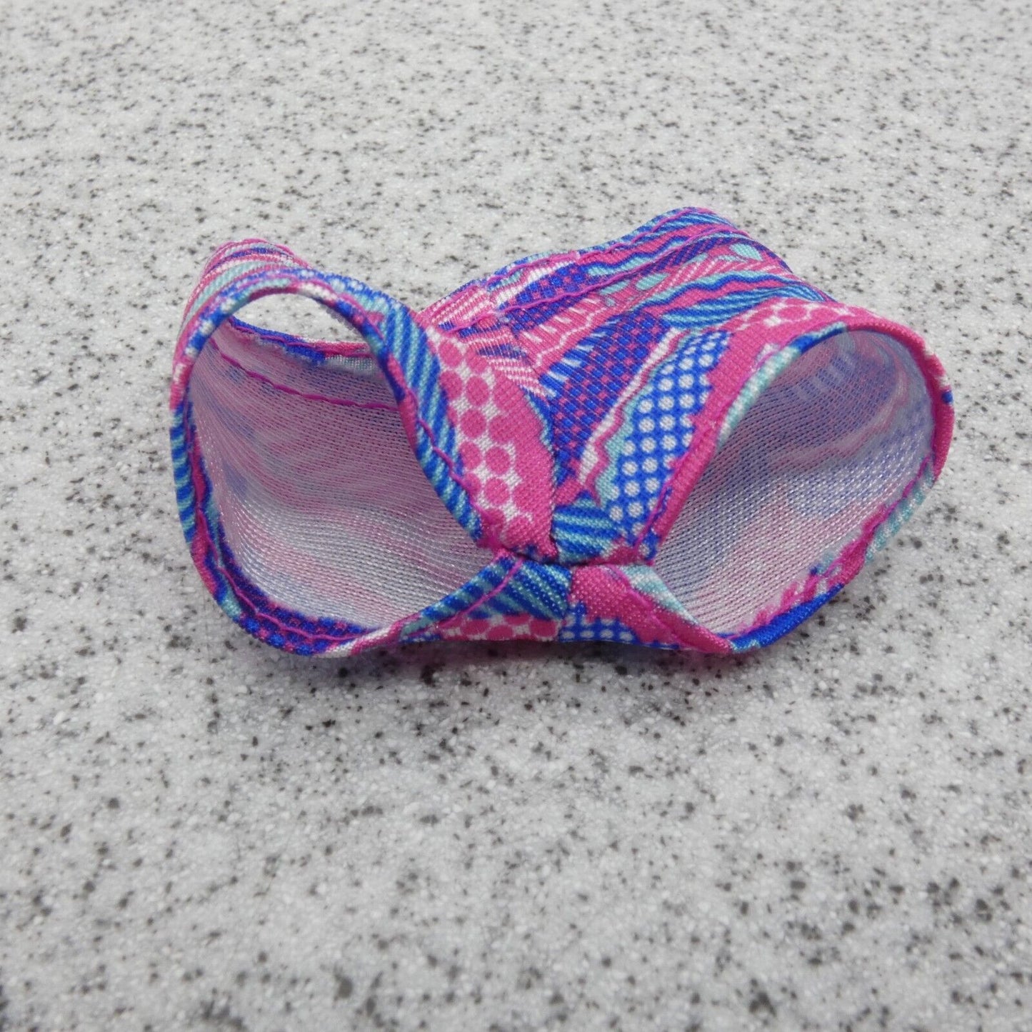 Barbie Dolphin Magic Doll Shorts Swimsuit Pink Blue Geometric 2017 Mattel FBD63