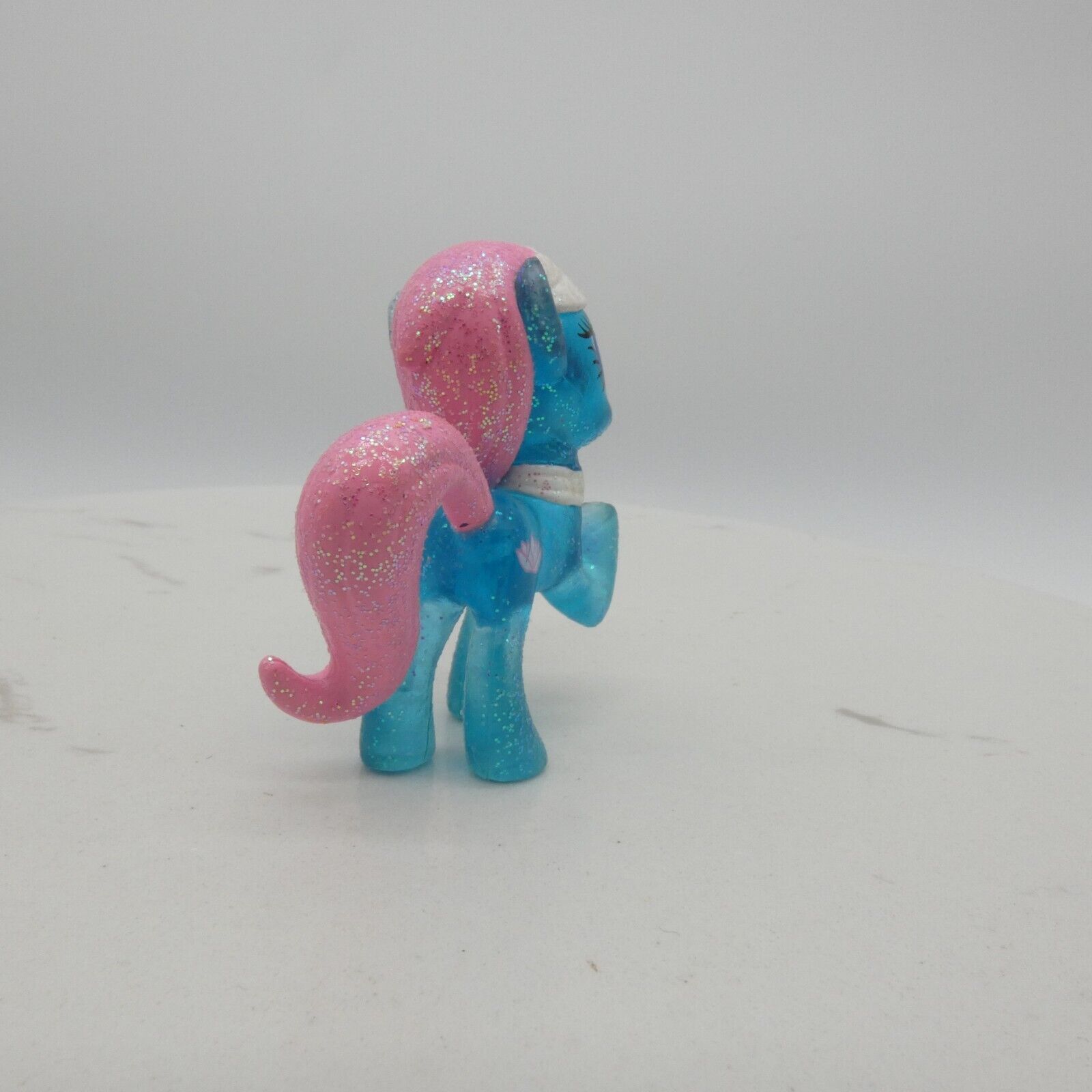 My Little Pony Glitter Lotus Blossom G4 Translucent Blue Molded Hair Hasbro