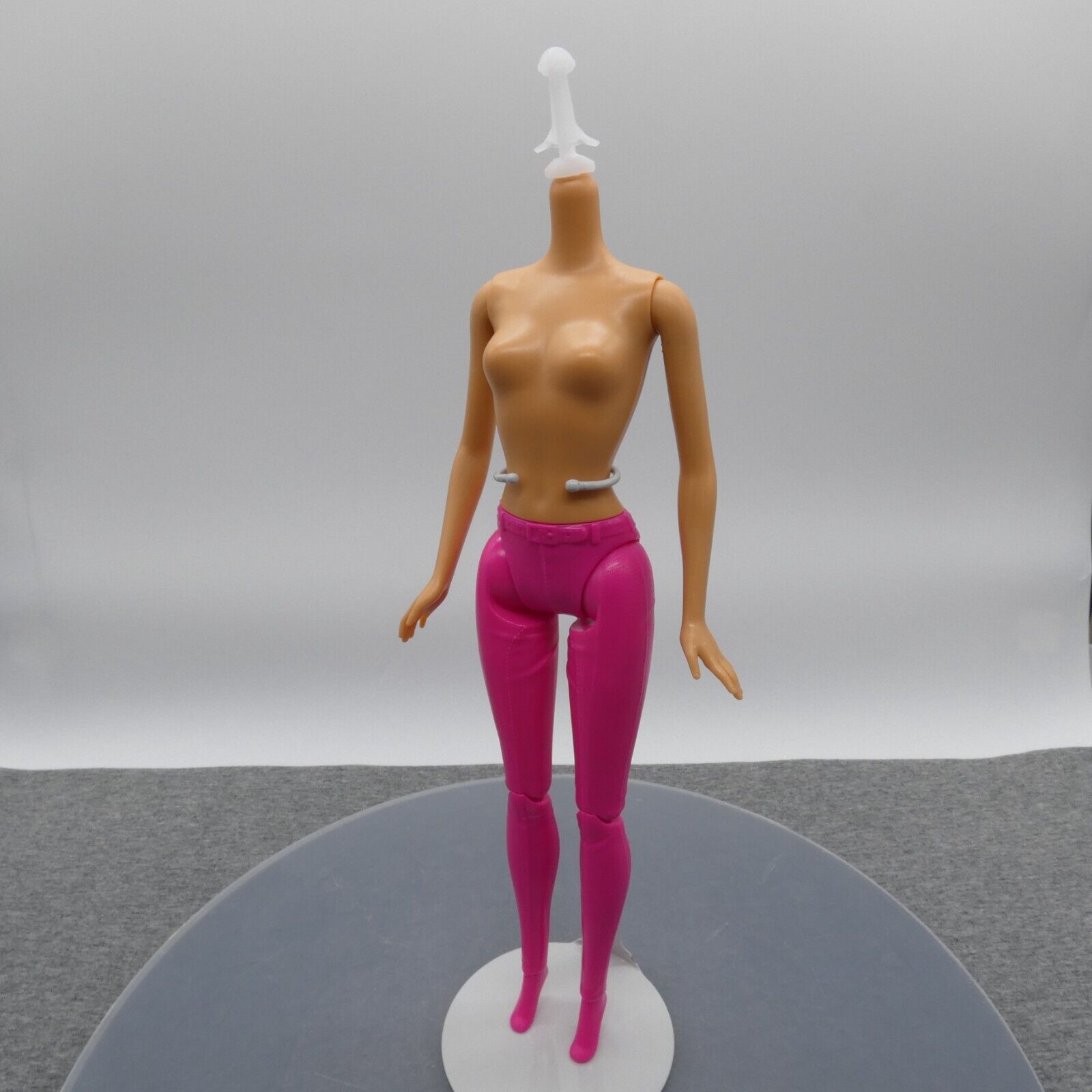 Barbie Doll Body Only Articulated Knees Molded Pink Pants Heel Feet Mattel