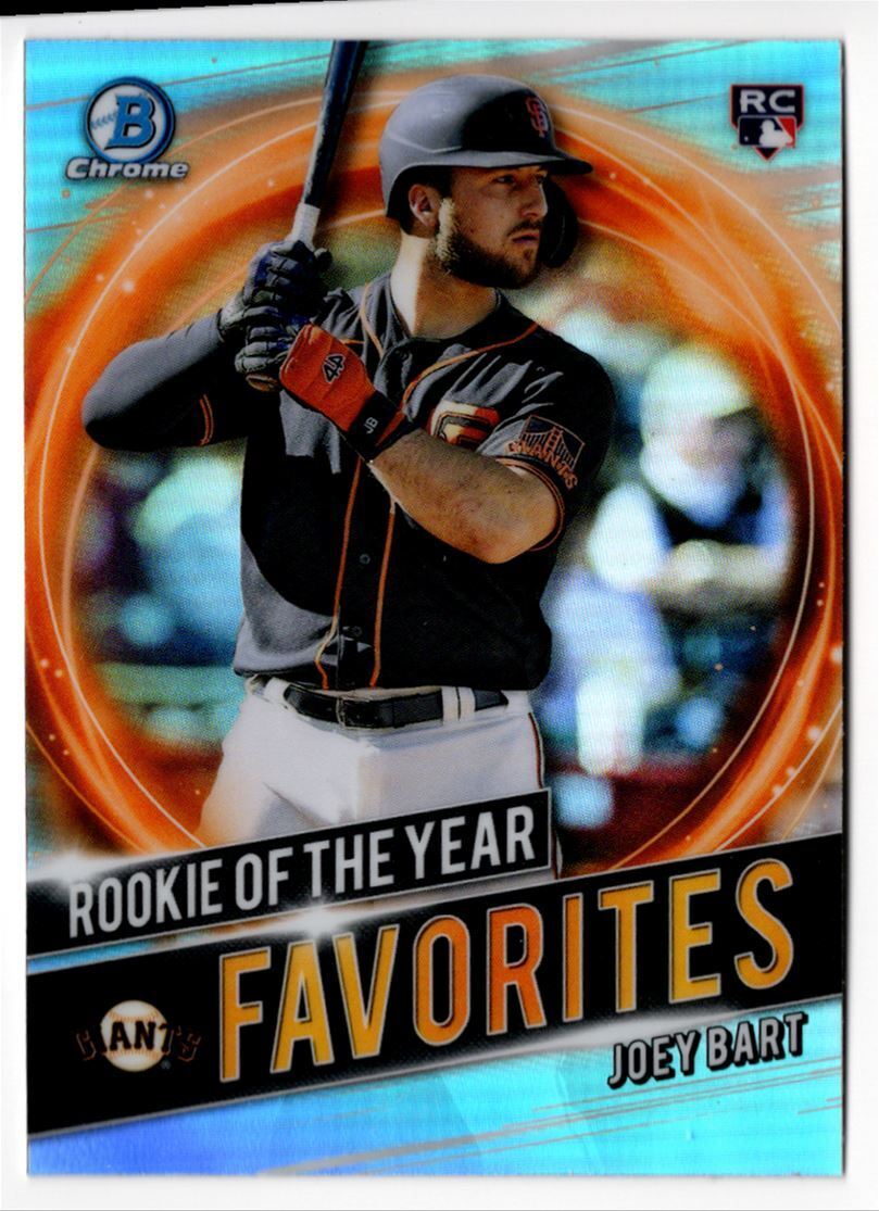 2021 Bowman Rookie of the Year Favorites Joey Bart San Francisco Giants #RRY-JB