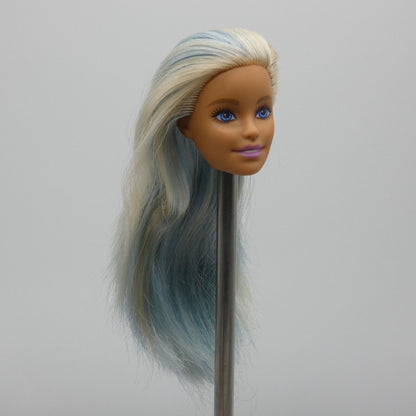 Barbie Fashionistas 120 Doll Head Only Millie Blonde Blue Hair 2019 FXL53 Mattel