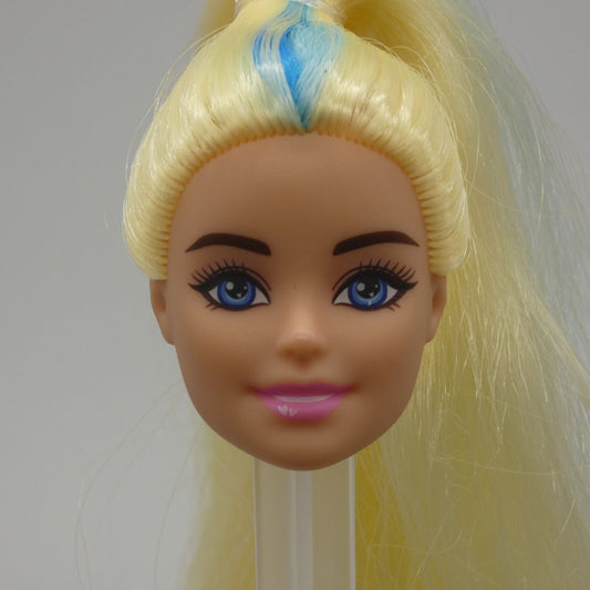 Barbie Cutie Reveal Millie Llama Doll Head Only Blonde Blue Hair 2022 Mattel