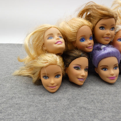 Barbie Doll Head Lot 10 Heads SuperStar Generation Girl Millie Summer Carnaval