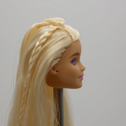 Barbie Extra 12 Doll Head Millie Closed Mouth Long Blonde Hair 2022 HDJ45 Mattel