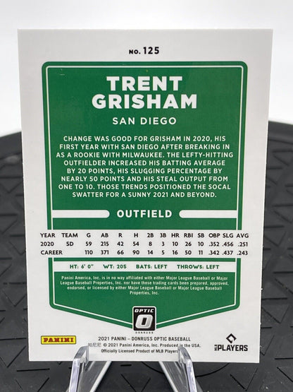 2021 Panini Donruss Optic #125 Trent Grisham San Diego Padres