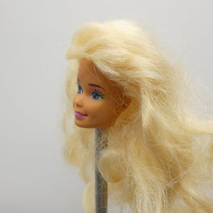 Barbie And The Beat Doll Head Superstar Face  Wavy Curly Hair 1989 Mattel 2751