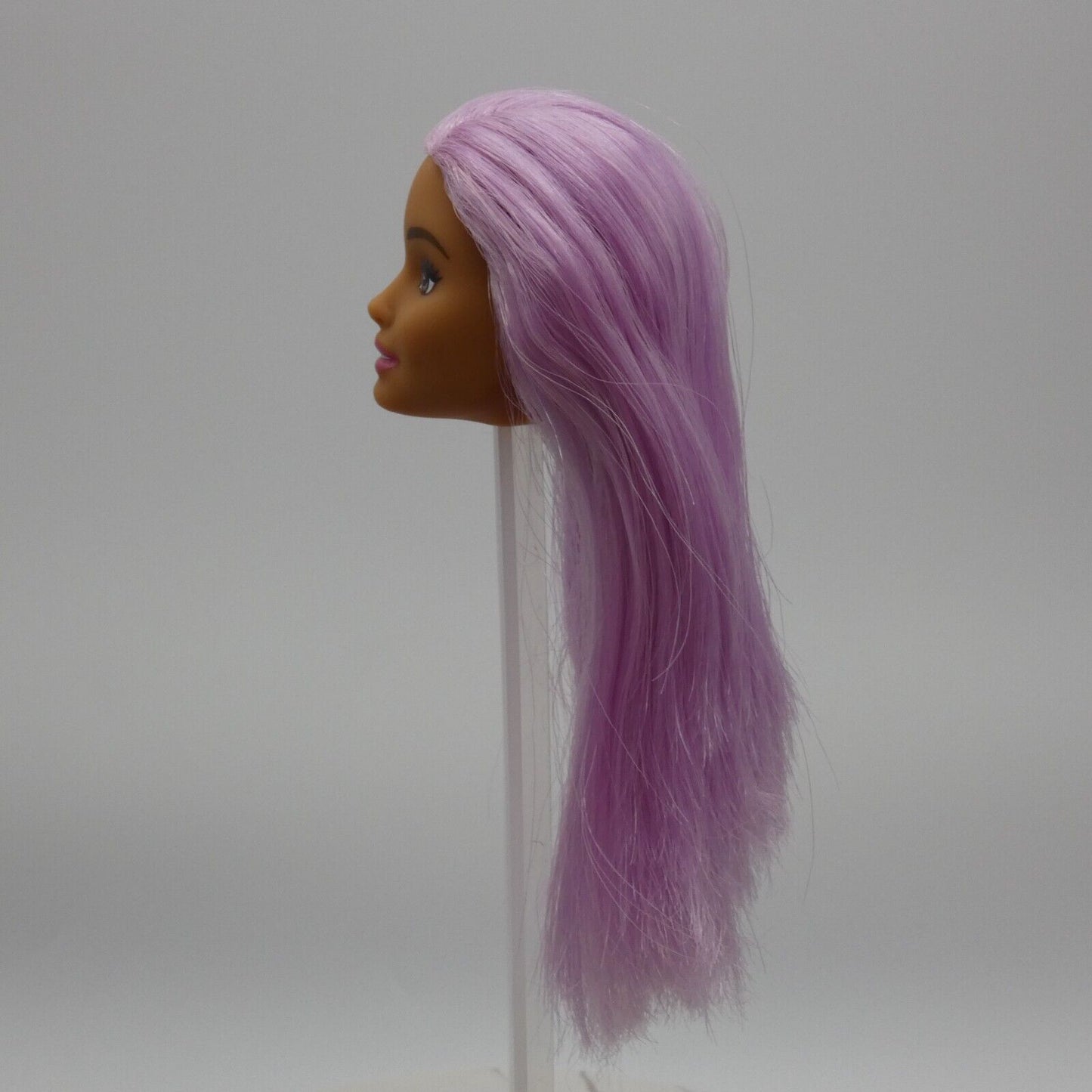 Barbie Careers Pop Star Doll Head Neysa Face Purple Hair Side Glance 2019 FXN98