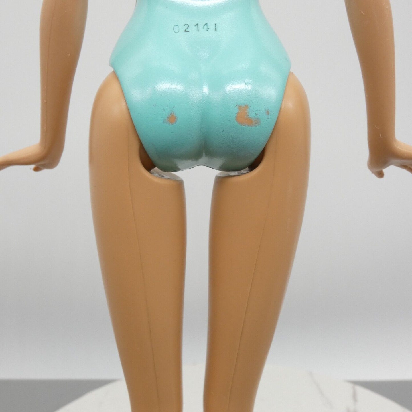 Barbie Doll Body Only 1999 Fashion Fever Straight Arms Turquoise Painted Suit