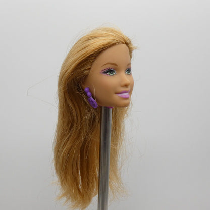 Barbie Surf's Up Beach Summer Doll Head Green Eyes Earrings 2008 Mattel L9545