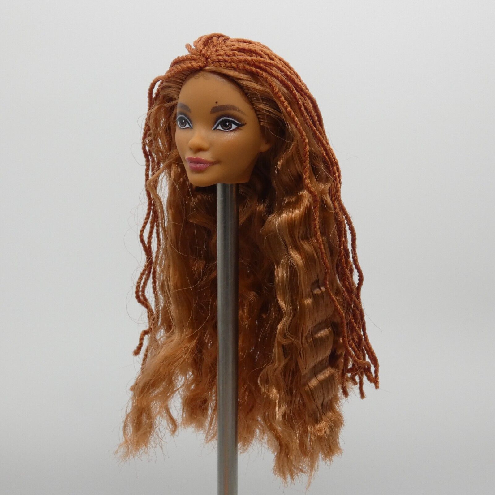 Disney Little Mermaid Live Action Ariel Doll Head Red Hair Medium Light Skin