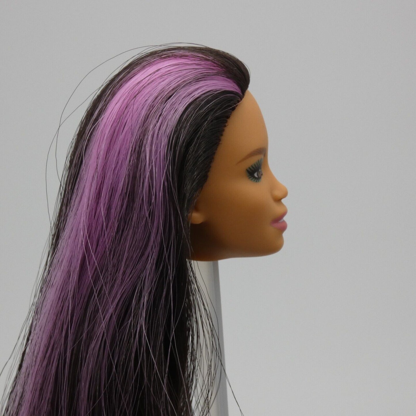 Barbie Color Reveal Watermelon Doll Head Crystal Face Black Purple Hair 2022