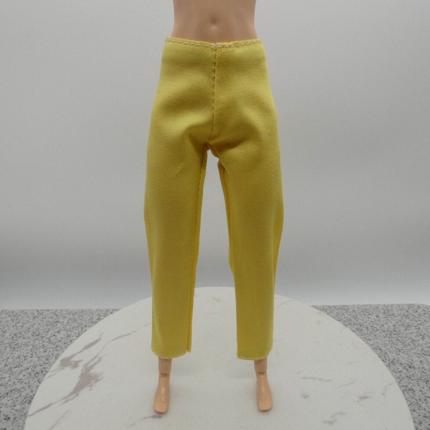 Barbie Doll Size Pants Yellow Slacks Chinos Ankle Trousers Fit Made To Move