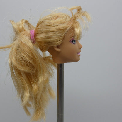 Barbie Fashion Fever Doll Head Only TLC FOR RE-ROOT Missing and Cut Hair