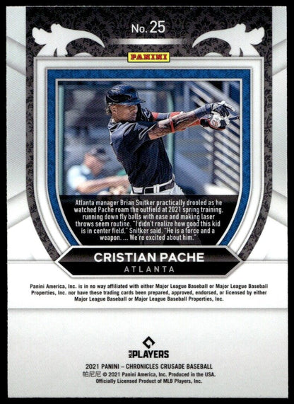 2021 Panini Chronicles #25 Cristian Pache Crusade Near Mint