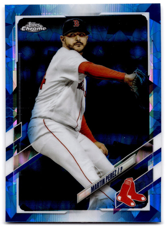 2021 Topps Chrome Update #US159 Martin Perez Sapphire NRMT