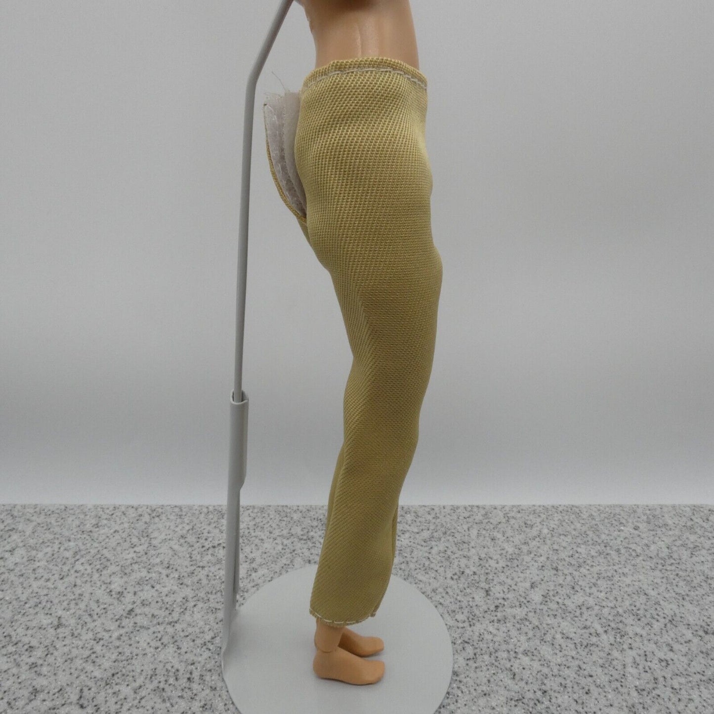 Barbie Doll Size Pants Tan Beige Khaki Slacks Chinos Ankle Capri Highwater Clone