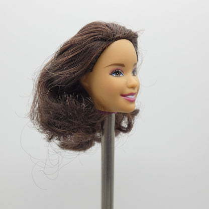 Disney High School Musical Gabriella Doll Head Only Brown Brunette 2009 Mattel 2