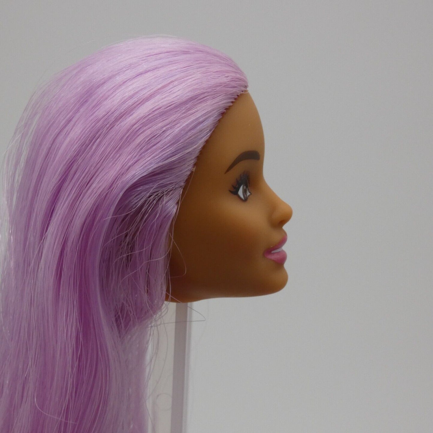 Barbie Careers Pop Star Doll Head Neysa Face Purple Hair Side Glance 2019 FXN98