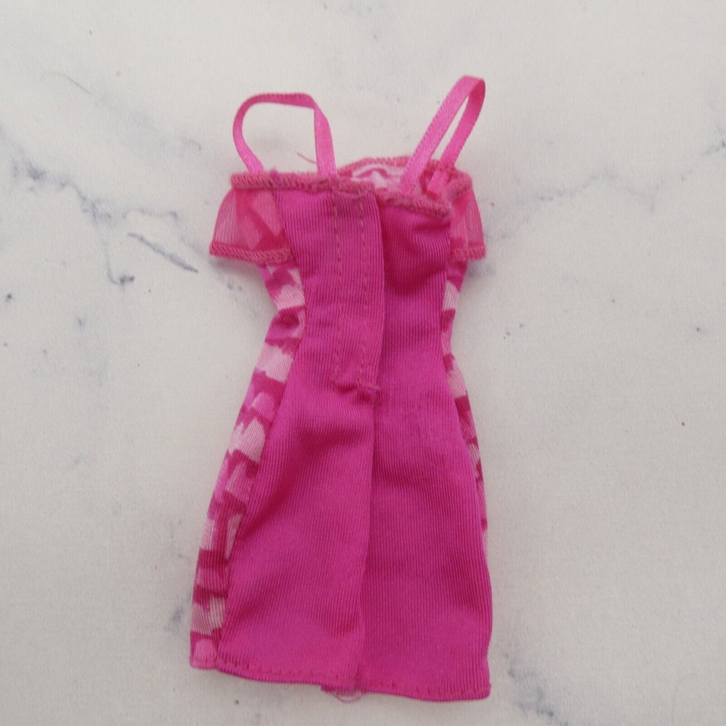 Barbie and Ken Fashionistas Doll Dress Pink Sleeveless Tank Ruffle Collar Mattel