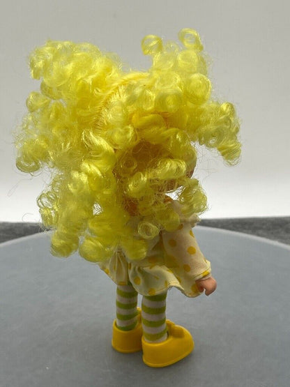 Strawberry Shortcake Lemon Meringue Doll Yellow Hair Outfit Shoes Tights VTG 5"