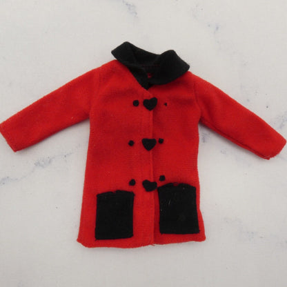 Barbie Coat Collection Fashions Doll Red Jacket Long Sleeve 1998 Mattel 68696