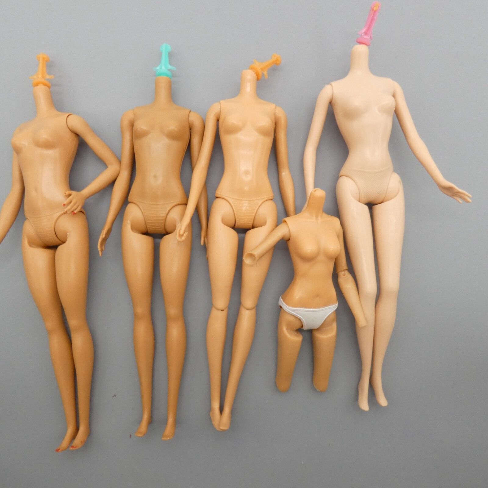 Barbie Doll Bodies Lot For Parts Or Repair Flaws Present TLC Various Models 2xG