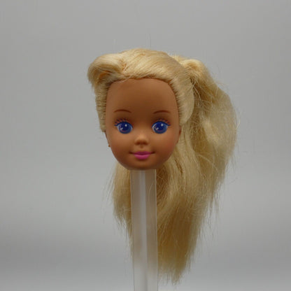 Barbie Skipper Cool Crimp Doll Head Only Blonde Hair 1994 Mattel 11179