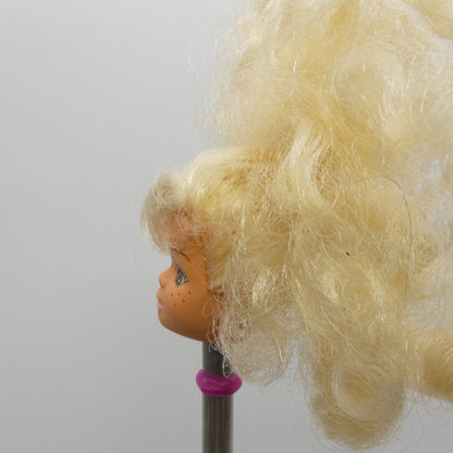 The Babysitters Club Karen Doll Head Only 6" Child Blonde Curly Hair 1991 Remco