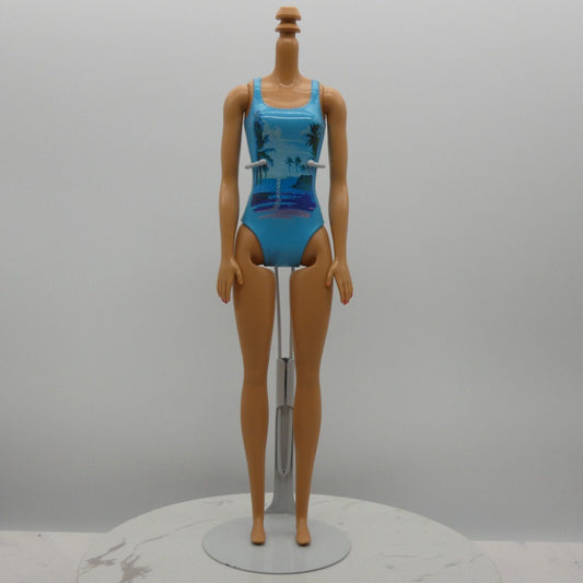 Barbie Beach Water Play Doll Body Only Molded Swimsuit Medium Light Skin DGT81