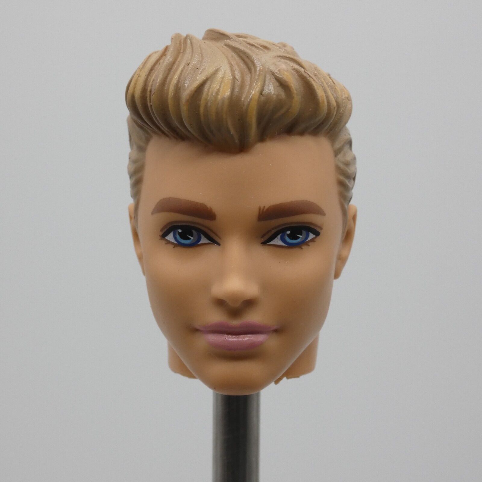 Barbie Beach Ken Ryan Doll Head Only Molded Blonde Hair 2016 Mattel DGT83