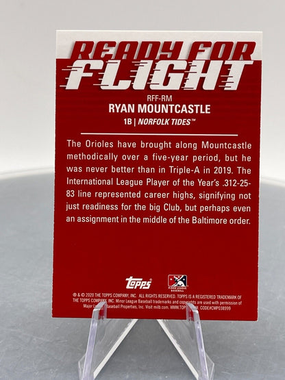 Ryan Mountcastle 2020 Topps Pro Debut Ready For Flight #RFF-RM Norfolk Tides