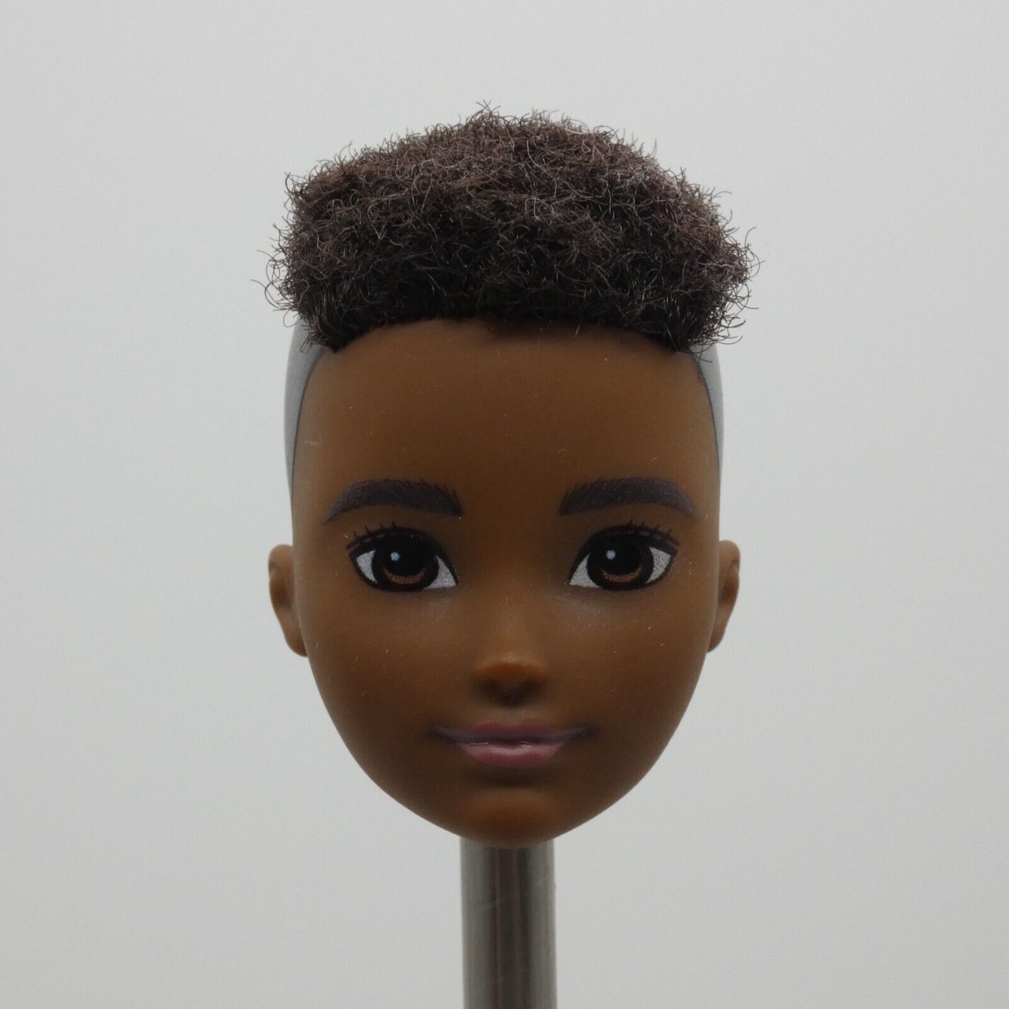 Creatable World Doll Head Only AA Dark Complexion Rooted Hair 2019 Mattel GGG55