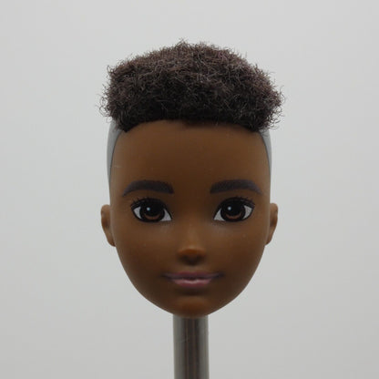 Creatable World Doll Head Only AA Dark Complexion Rooted Hair 2019 Mattel GGG55