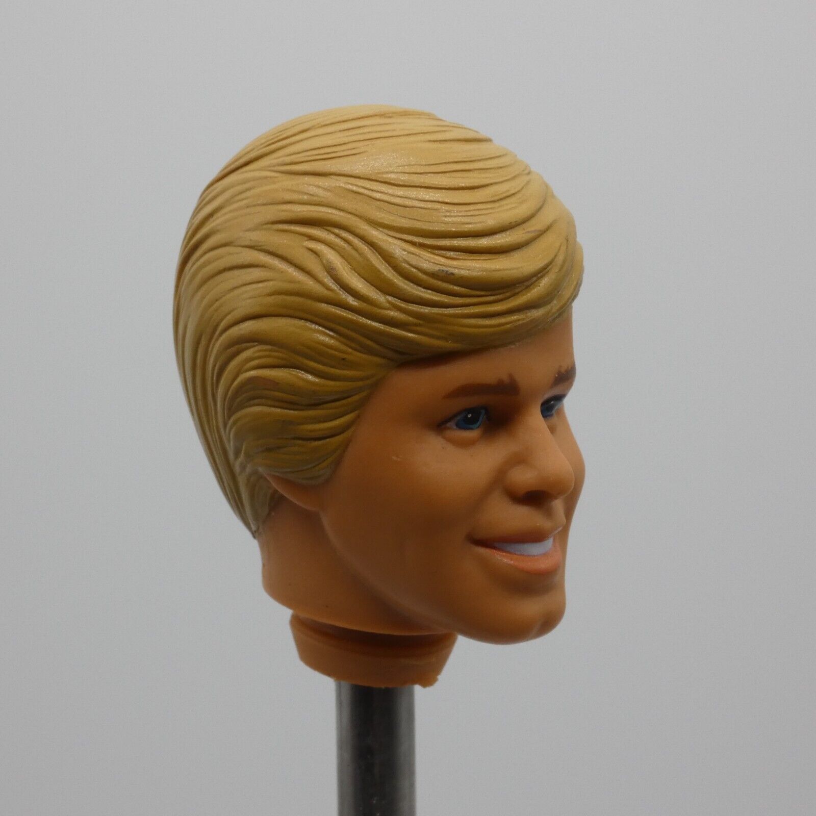 Barbie Tropical Ken Doll Head Only 1986 Blonde Molded Hair Malaysia Mattel 1020