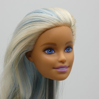 Barbie Fashionistas 120 Doll Head Only Millie Blonde Blue Hair 2019 FXL53 Mattel