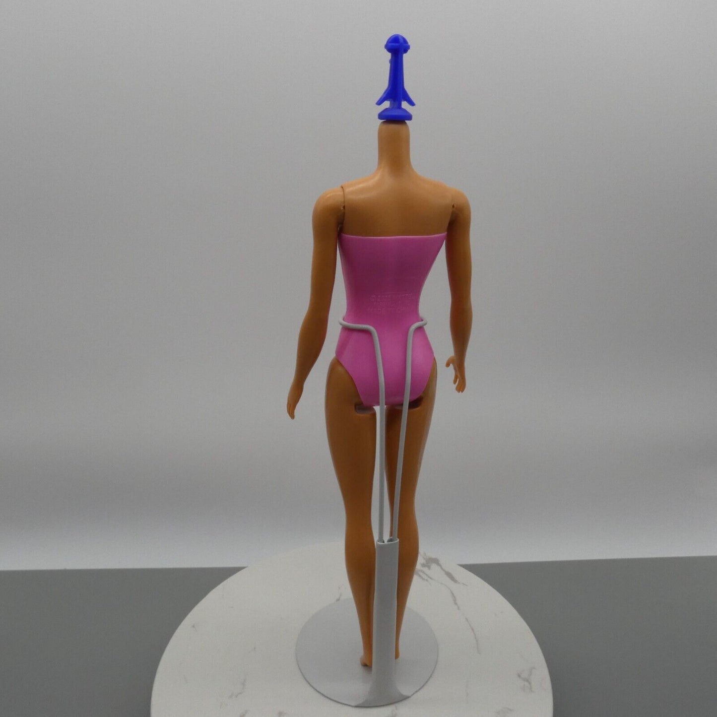 Barbie Color Reveal Doll Body Only Medium Light Skin Pink Striped Swimsuit 2022