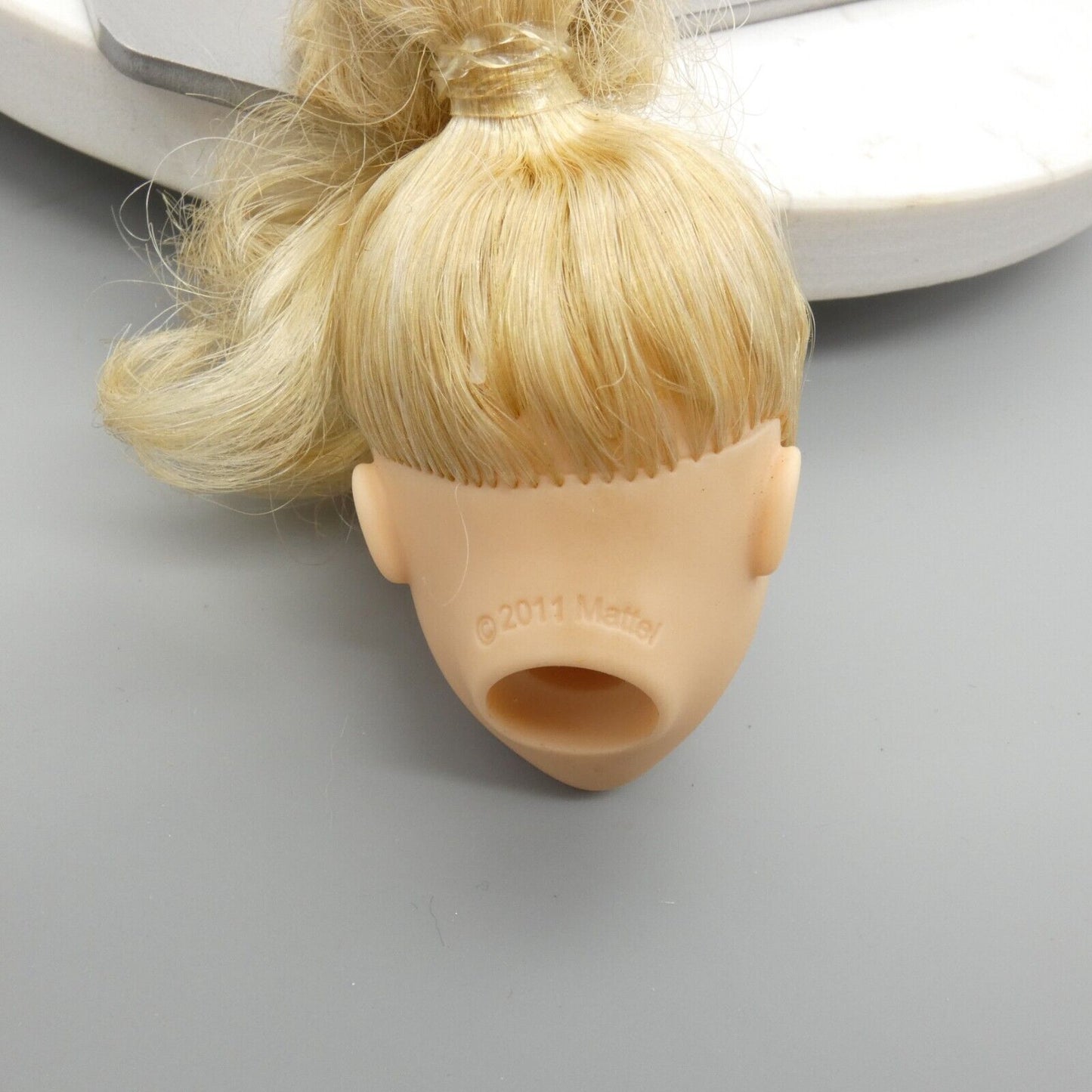 Disney Cinderella Doll Head Only Blonde Hair Long Bangs 2012 Mattel X2843