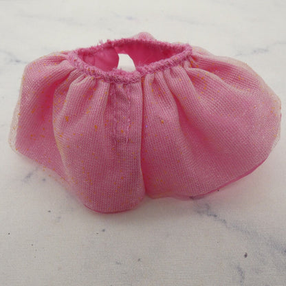 Barbie Doll Size Mini Skirt Pink Ballerina Tutu Tulle Accent