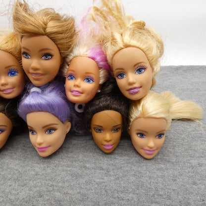 Barbie Doll Head Lot 10 Heads SuperStar Generation Girl Millie Summer Carnaval