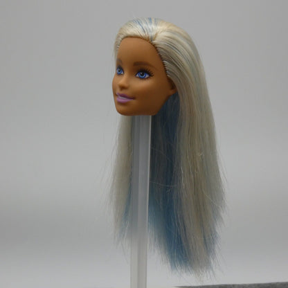 Barbie Fashionistas 120 Doll Head Only Millie Blonde Blue Hair 2019 Mattel FXL53