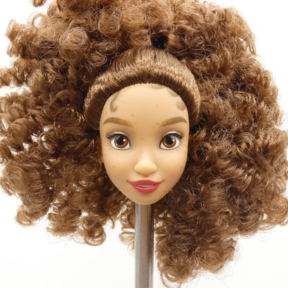 Disney ILY 4 Ever Rapunzel Doll Head Only Freckles Medium Light Skin Curly Hair