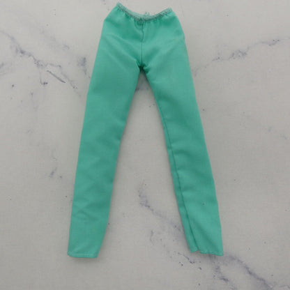 Barbie Doll Size Scrubs Pants Aqua Green Elastic Waist Doctor Nurse Medical