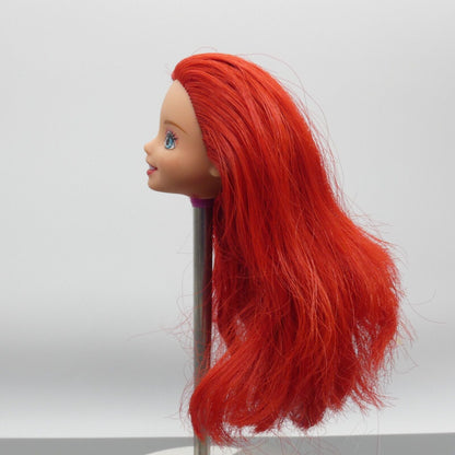 Disney Princess Ariel Doll Head The Little Mermaid Red Hair 2013 Mattel BBM22