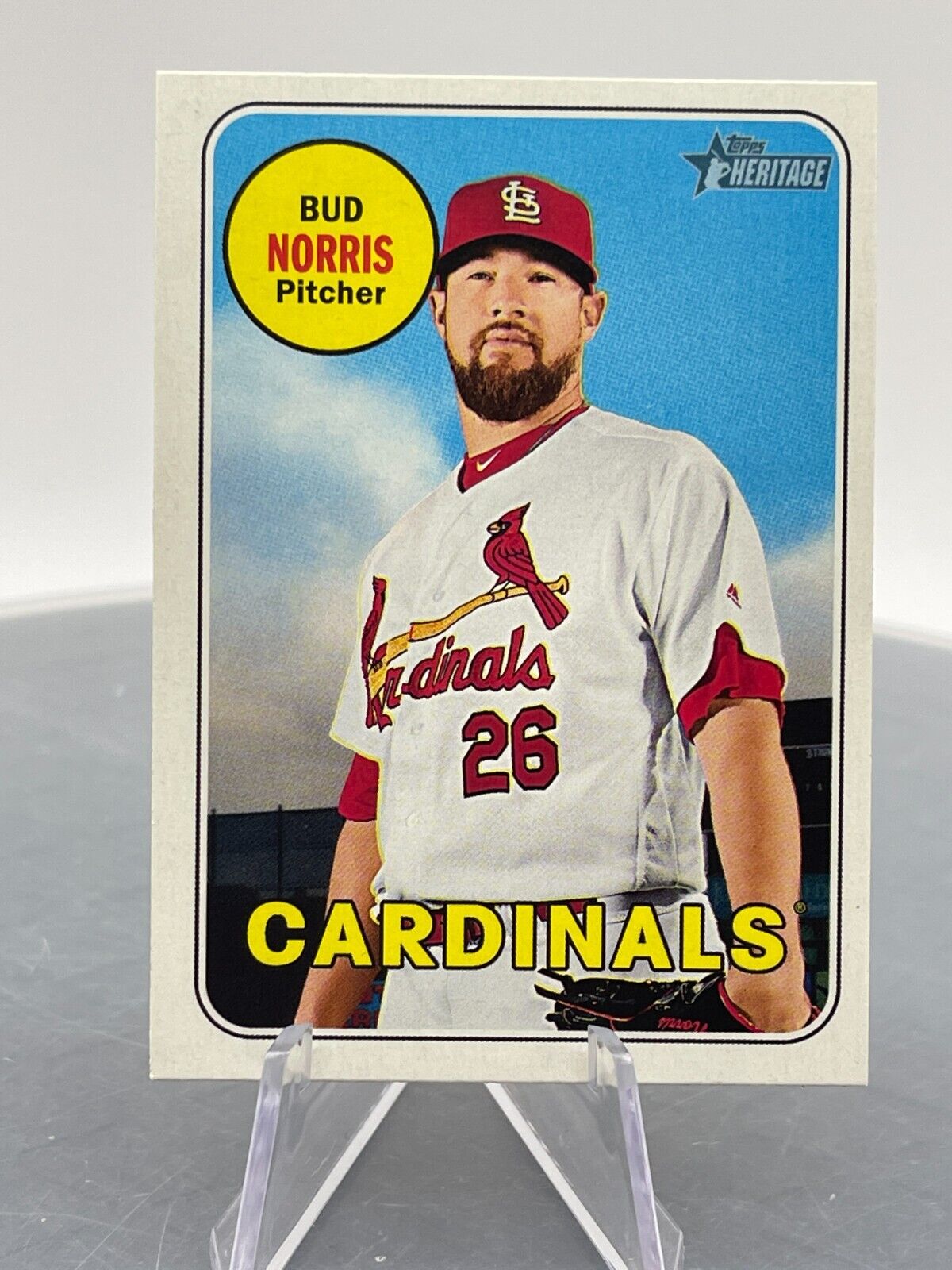 2018 Topps  Heritage Bud Norris #662 St. Louis Cardinals Pitcher