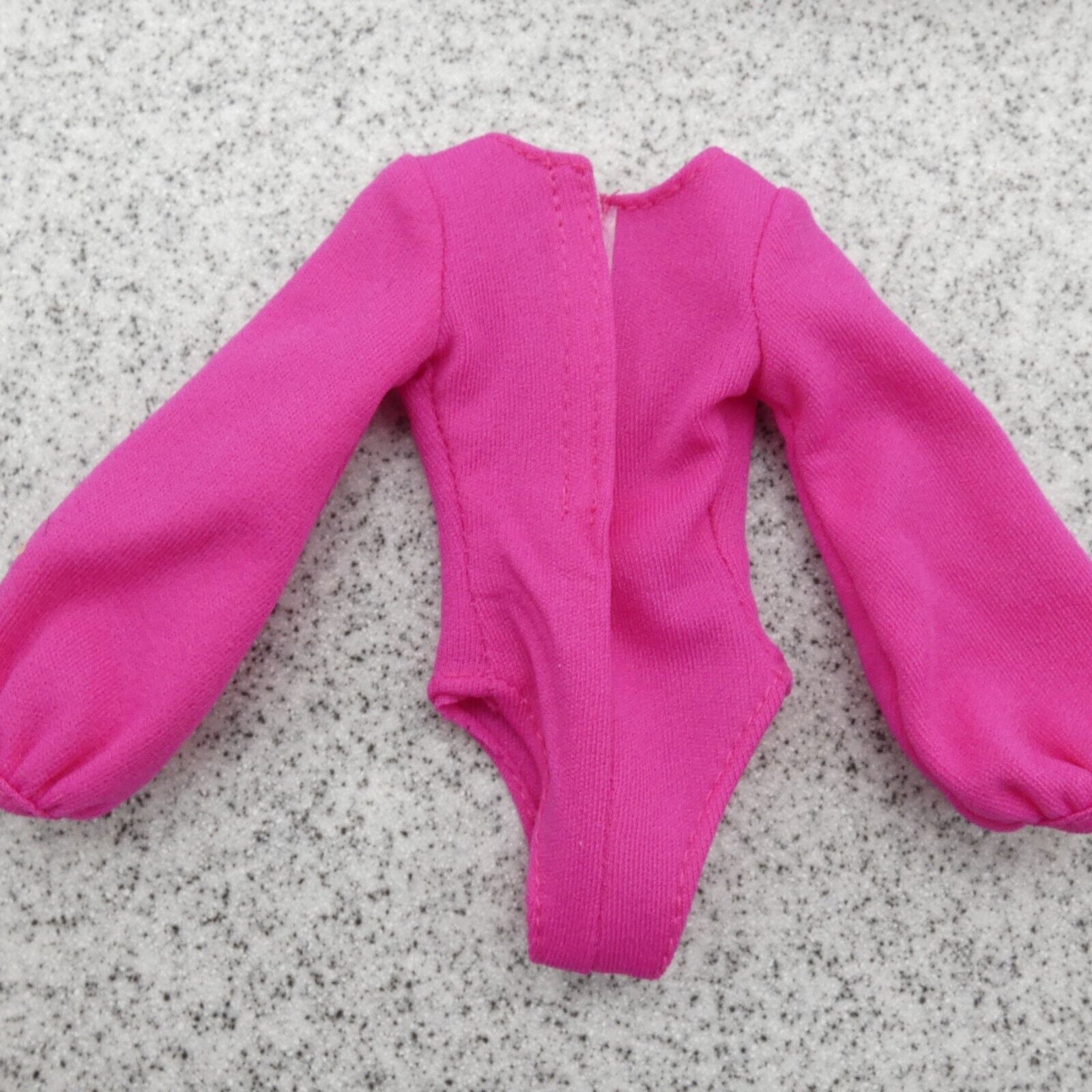 Barbie Doll Bodysuit Pink Magenta Long Sleeve Fits Bellybutton Fashionistas Tall