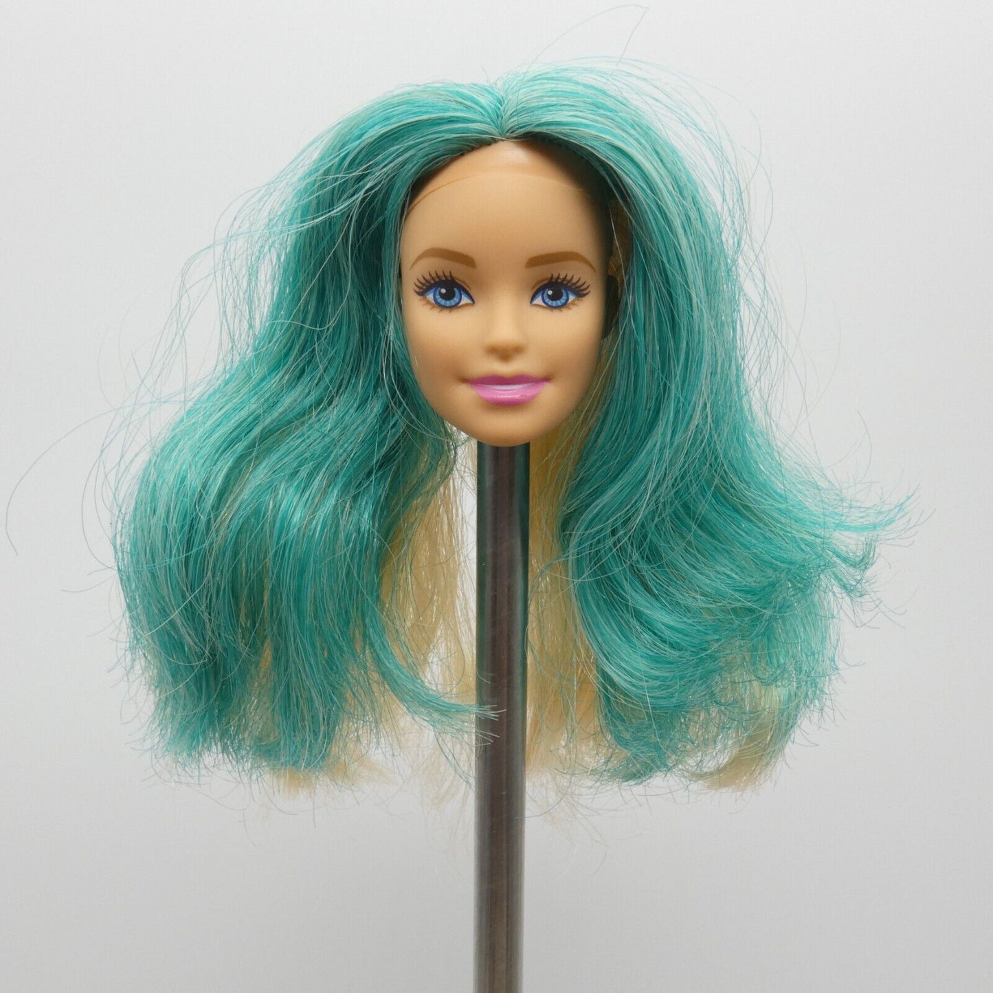 Barbie Day To Night Style Doll Head Millie Face Hair Change Teal Blonde DNR05